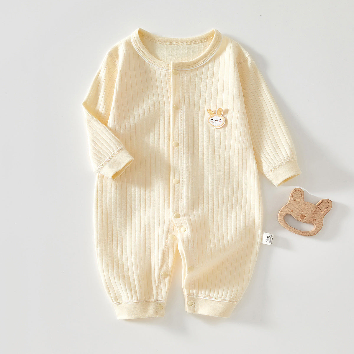 Pure Cotton Boneless Long-sleeve Baby Onesie by Baby Joy