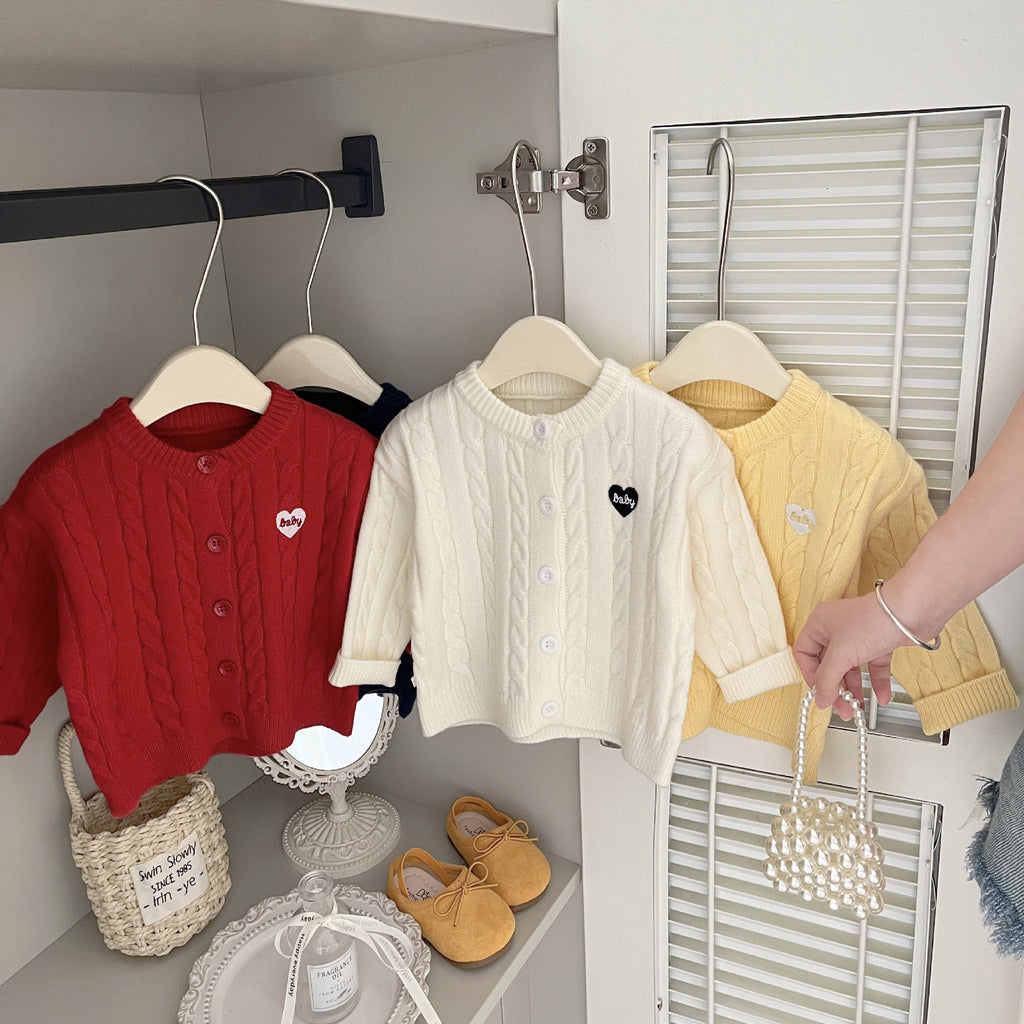 Twist-knit Cardigan Autumn Kids Clothing Outerwear by Baby Joy