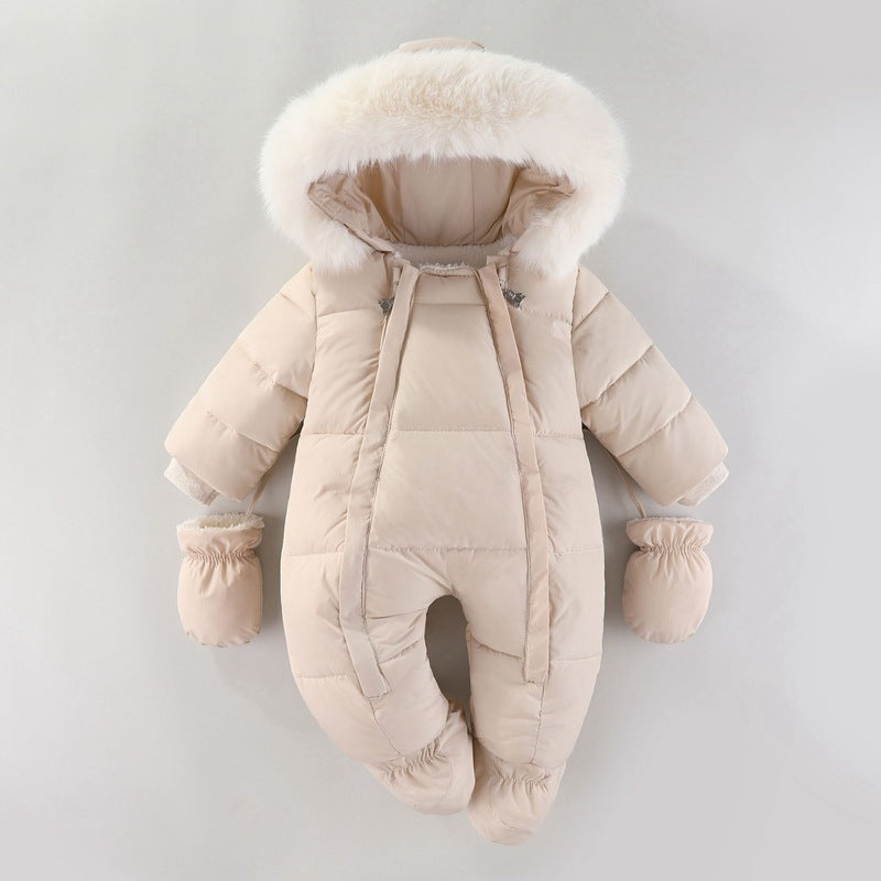 Jumpsuit Fleece-lined Quilted Cotton-padded Clothes by Baby Joy