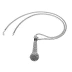 Hip-hop diamond-encrusted microphone necklaces. by nowadaysfashion