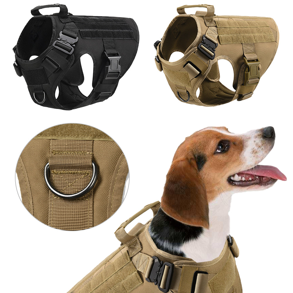 Military Tactical Dog Harness German Shepherd Adjustable Pet Dog Back by My Store