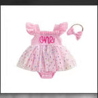 Girls And Infants Mesh Romper With A Tulle Skirt And Bow by Baby Joy