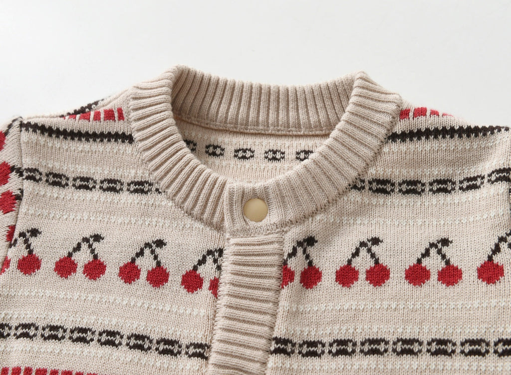 Knitted Jacquard Double-Layer Thickened Baby Romper For FallWinter by Baby Joy