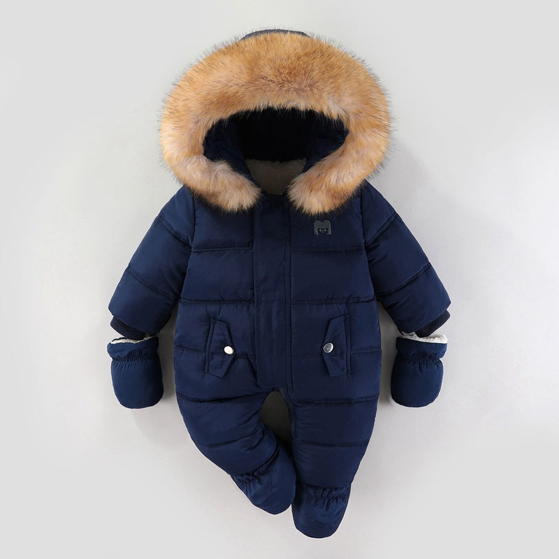 Jumpsuit Fleece-lined Quilted Cotton-padded Clothes by Baby Joy