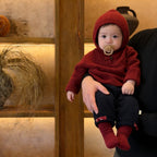 Thickened Chinese-style Buttoned Collar Knitted Sweater by Baby Joy
