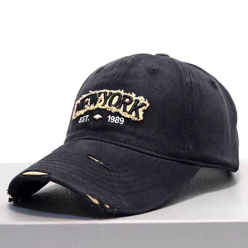 Embroidered Letter Denim Baseball Cap – Soft Crown by FitiqueFit