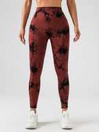 Tie-Dye Slimming Yoga Leggings – Butt Lifting Women's Yoga Pants by FitiqueFit