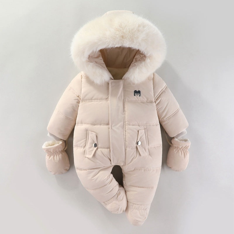 Jumpsuit Fleece-lined Quilted Cotton-padded Clothes by Baby Joy