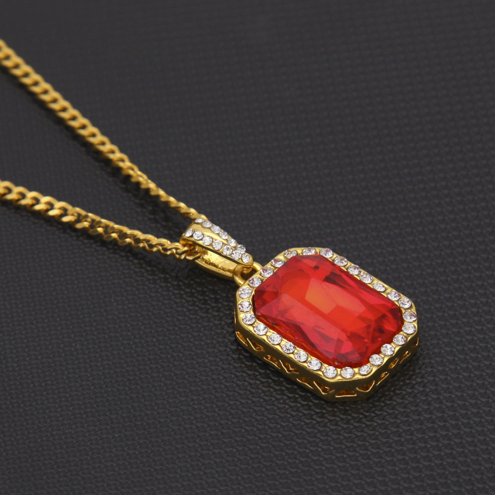 Hip-Hop Mini Diamond Pendant Necklace by nowadaysfashion