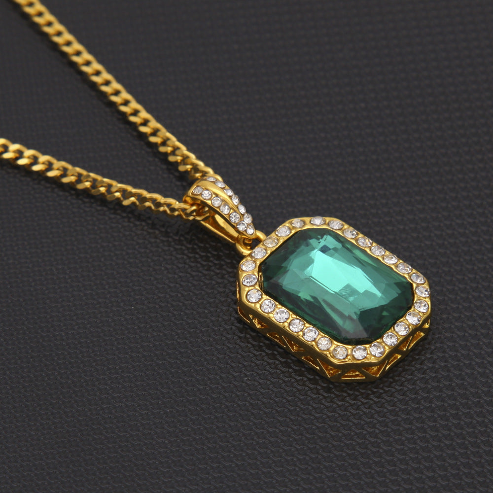Hip-Hop Mini Diamond Pendant Necklace by nowadaysfashion