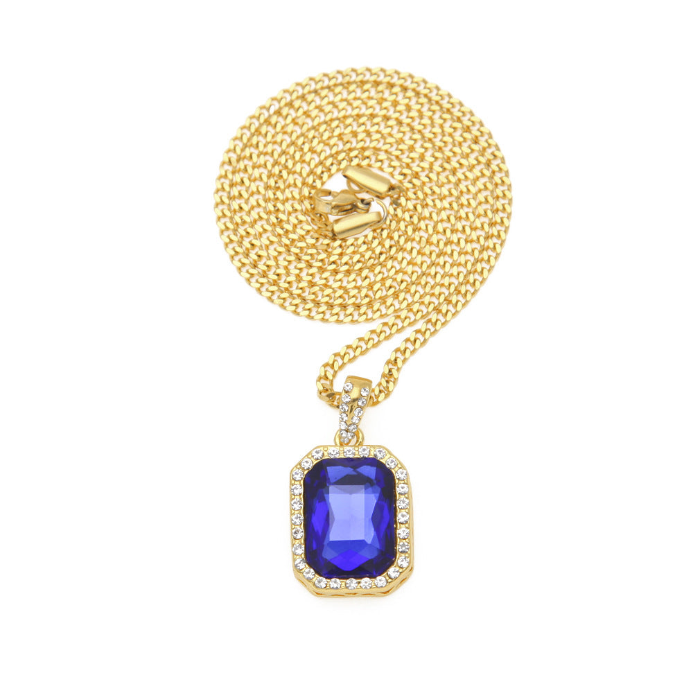 Hip-Hop Mini Diamond Pendant Necklace by nowadaysfashion