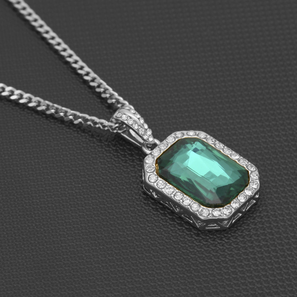 Hip-Hop Mini Diamond Pendant Necklace by nowadaysfashion