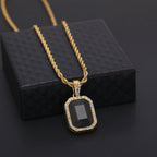 Hip-Hop Mini Diamond Pendant Necklace by nowadaysfashion