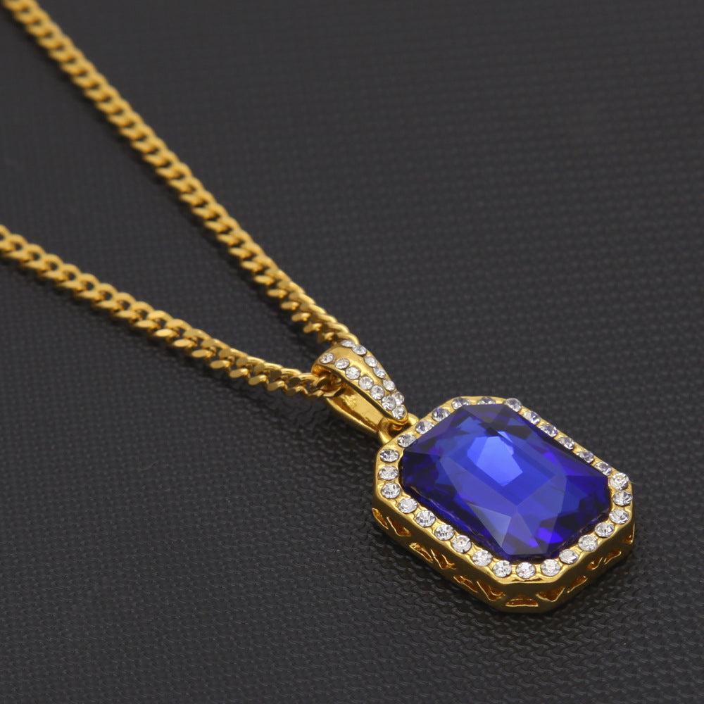 Hip-Hop Mini Diamond Pendant Necklace by nowadaysfashion