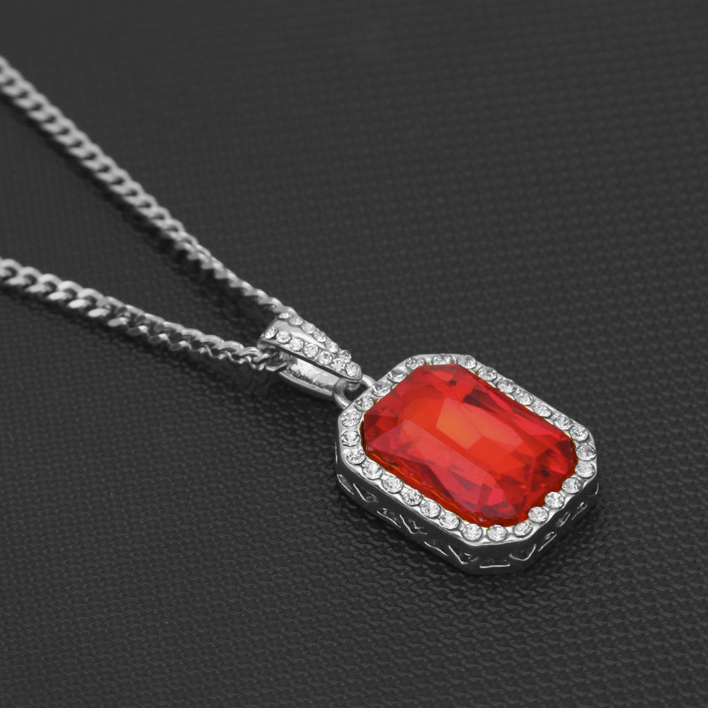 Hip-Hop Mini Diamond Pendant Necklace by nowadaysfashion