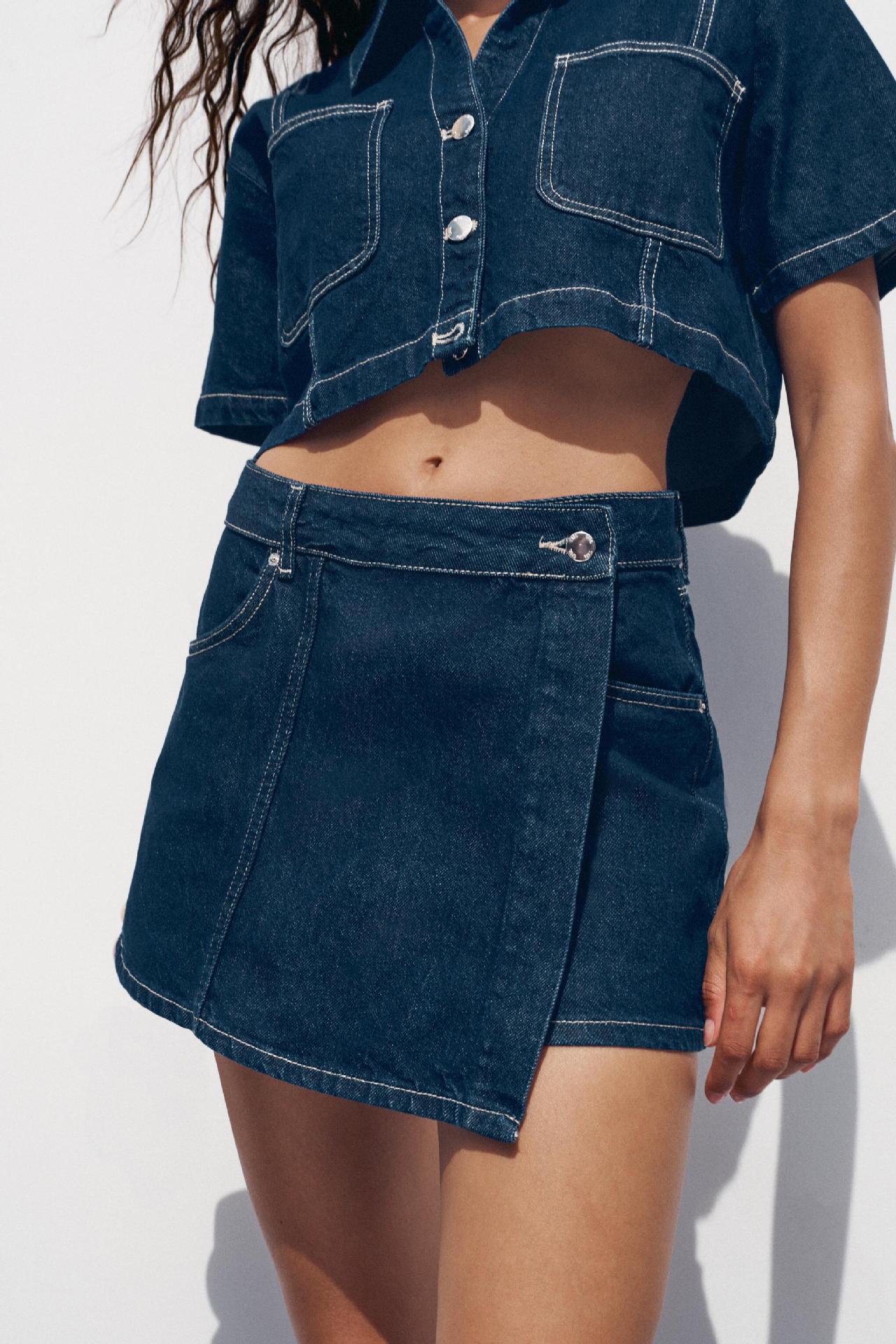 Women's Loose Denim Shirt-Dress & Pants Two-Piece Set – Cotton by FitiqueFit