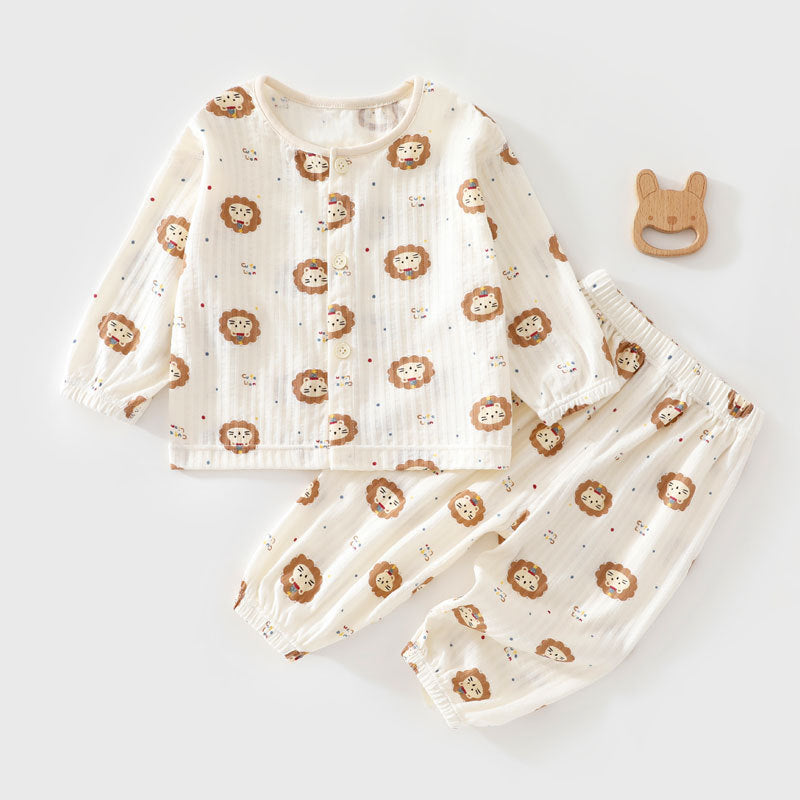 Cute Long-sleeve Cotton Set For Babies And Toddlers by Baby Joy