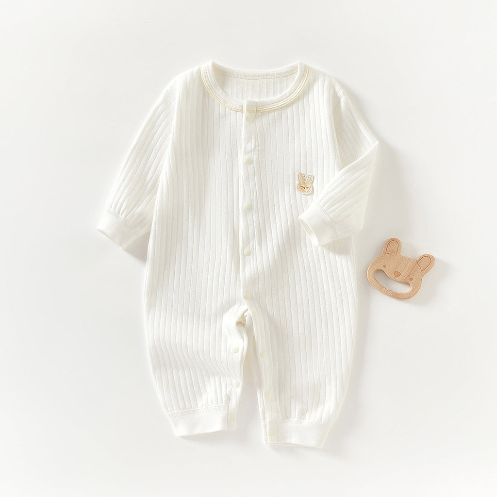 Pure Cotton Boneless Long-sleeve Baby Onesie by Baby Joy
