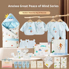 Maternity Bag Newborn Swaddle Bath Towel Clothing Set by Baby Joy