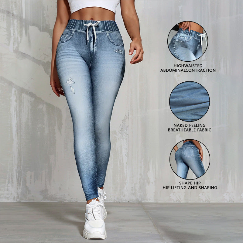 Women's High-Elastic Butt-Lifting Leggings – Running Yoga Fitness Pants by FitiqueFit