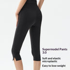 High-Waist Slim-Fit Yoga Leggings for Women – 7/8 Length Tight Fit Fitness Pants by FitiqueFit