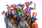 Patriotic Party Pack (20 Hats & 20 Headbands) by Foam Party Hats Inc