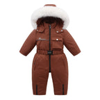Autumn And Winter Fleece-lined Overalls Ski Suit For Children by Baby Joy