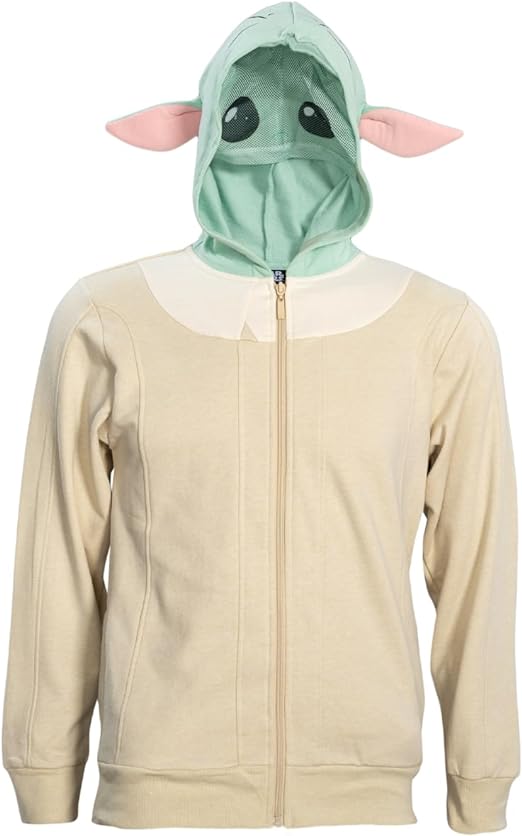 Star Wars Yoda Kids Boys Hoodie Mask with Ears by TVStoreOnline