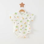 Simple Cartoon Print Summer Baby Rompers Girls Clothing by Baby Joy