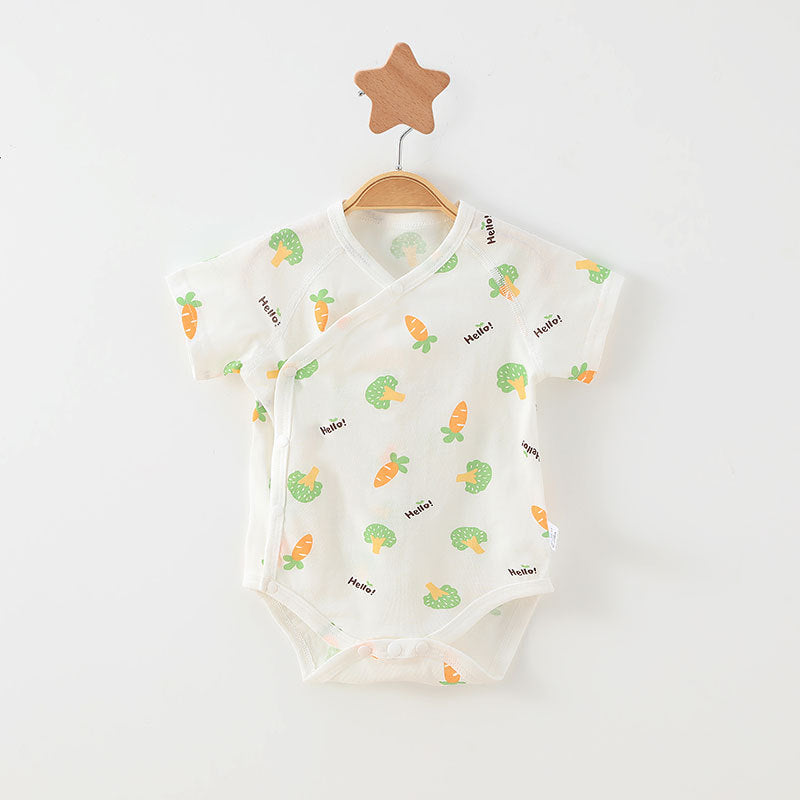 Simple Cartoon Print Summer Baby Rompers Girls Clothing by Baby Joy