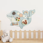 Kids Bedroom Busy Board Educational Wooden Toy by Baby Joy