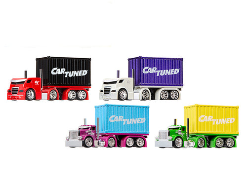 "Rigs" Container Case Series 2 Set of 4 Pieces Diecast Model Cars by CarTuned by LuxuryLifeWay Online Store