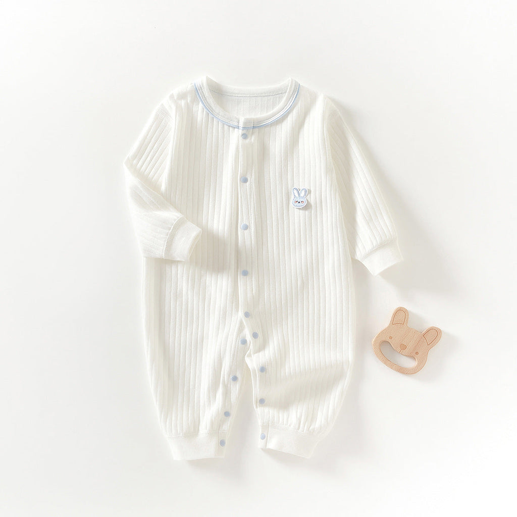 Pure Cotton Boneless Long-sleeve Baby Onesie by Baby Joy
