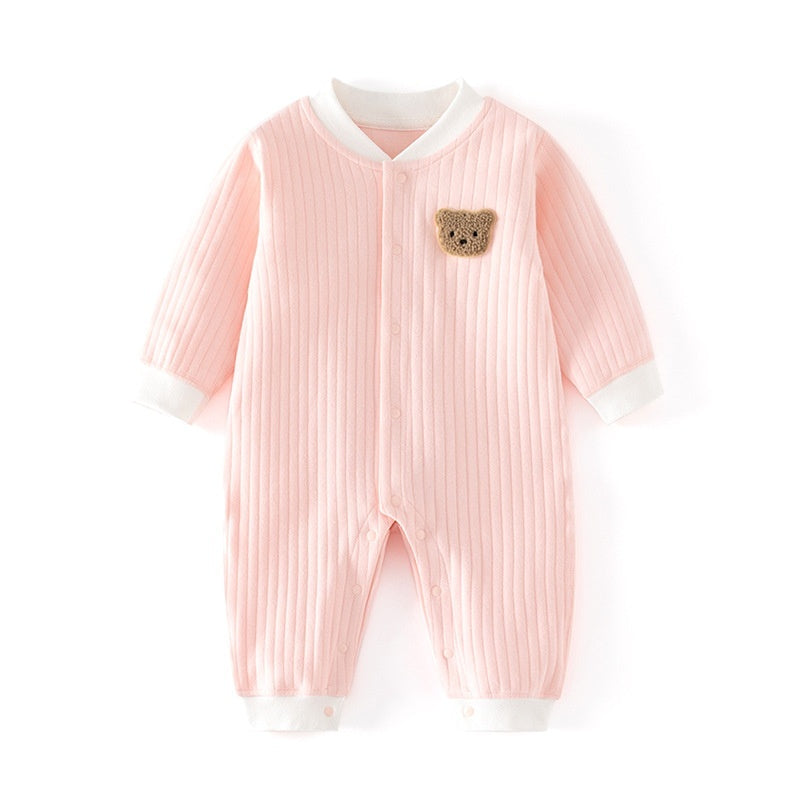 Infant Clothing Class A Pure Cotton Seamless Onesie Baby Pajamas Winter Underwear Crawling Suit by Baby Joy