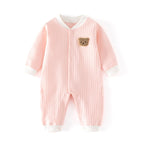 Infant Clothing Class A Pure Cotton Seamless Onesie Baby Pajamas Winter Underwear Crawling Suit by Baby Joy