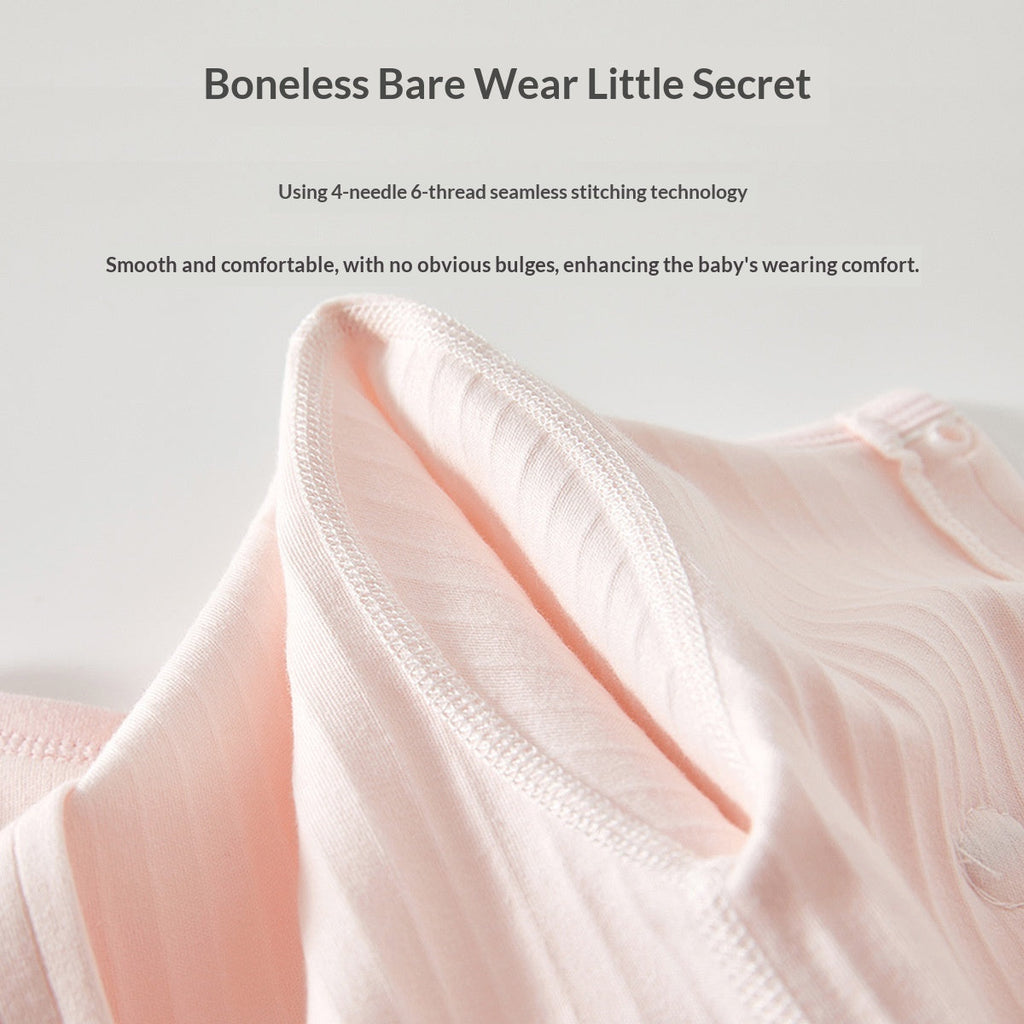 Pure Cotton Boneless Long-sleeve Baby Onesie by Baby Joy