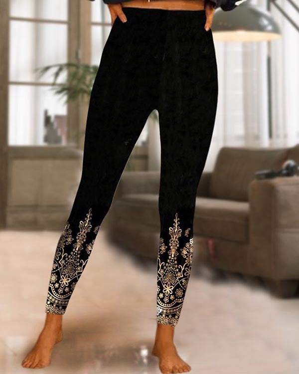 Hawaiian 3D Print Leggings Vol. 2 – Unisex Digital Print by FitiqueFit