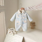 Fleece-lined Extra-thick One-piece Fleece Warm Outdoor Windproof Coathoodie by Baby Joy