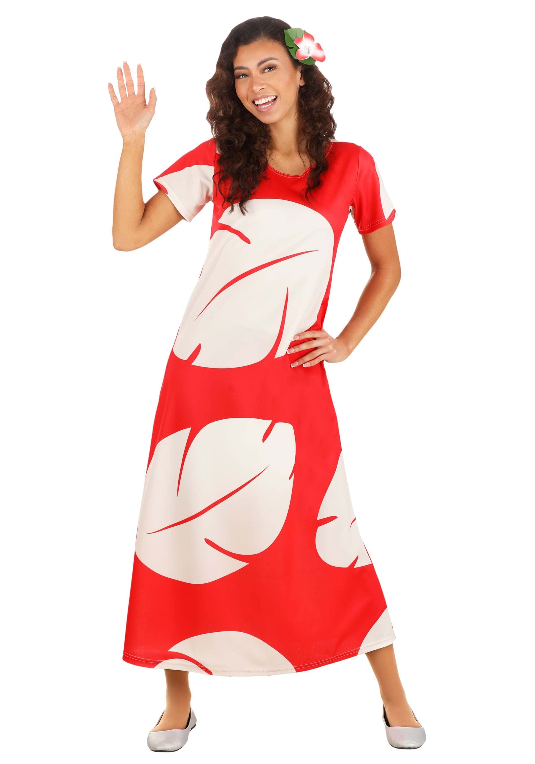 Lilo and Stitch Costume - Women's Deluxe Disney Lilo Dress with Hair Clip by Lady Ros