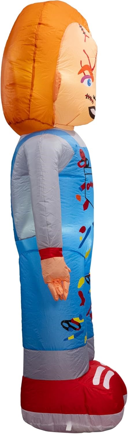 Chuckie Killer Doll Horror Indoor/Outdoor Light Up Inflatable Holiday Season Yard Decoration by TVStoreOnline