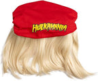 Red 1980s Mania Unisex Halloween Cosplay Costume Accessory Kit (Bandana w/ Wig\Moustache) by TVStoreOnline