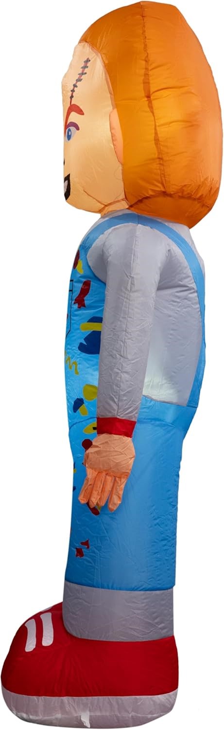 Chuckie Killer Doll Horror Indoor/Outdoor Light Up Inflatable Holiday Season Yard Decoration by TVStoreOnline