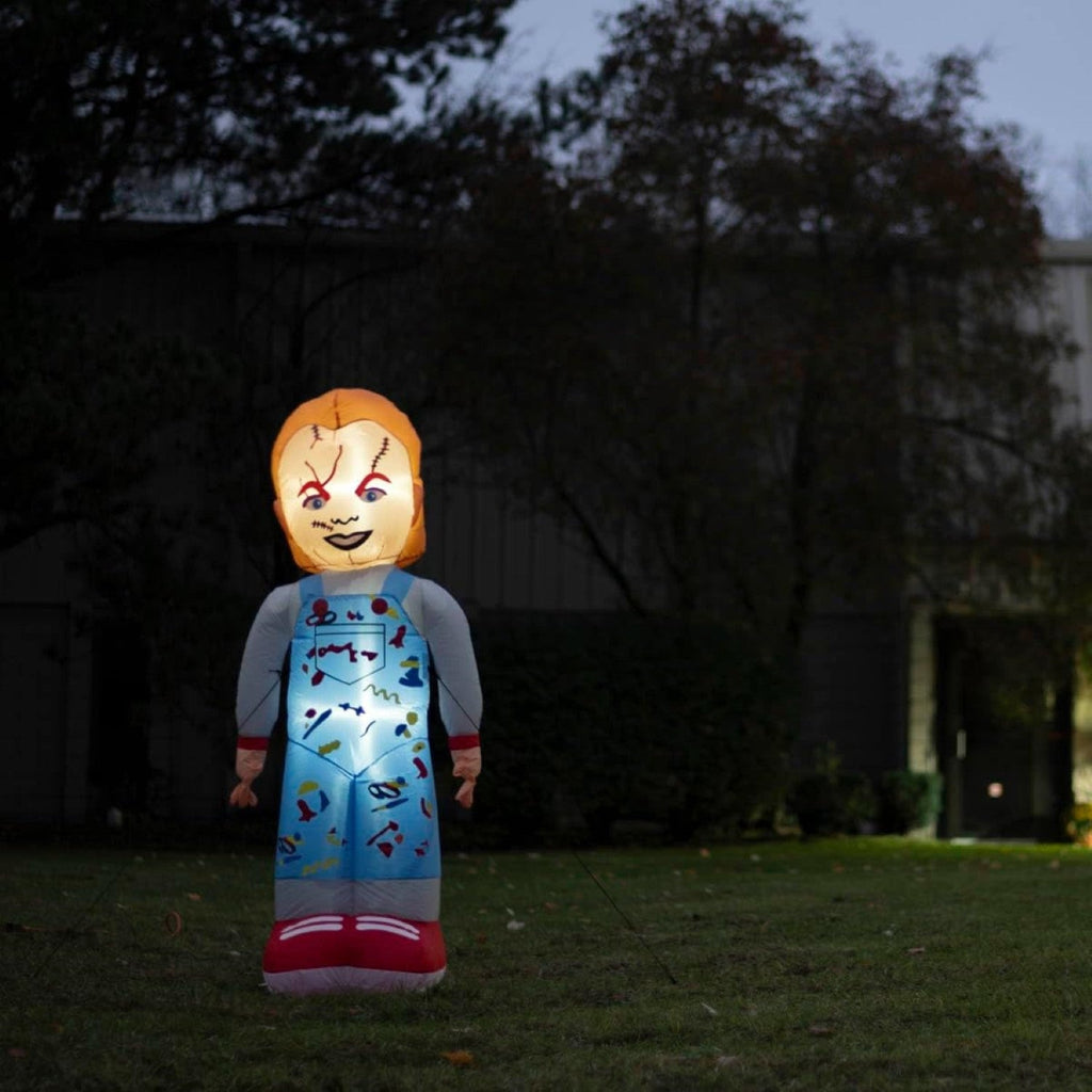Chuckie Killer Doll Horror Indoor/Outdoor Light Up Inflatable Holiday Season Yard Decoration by TVStoreOnline