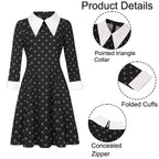 Black Dress Halloween Costume - Women's Complete Outfit with Wig and Accessories by Lady Ros