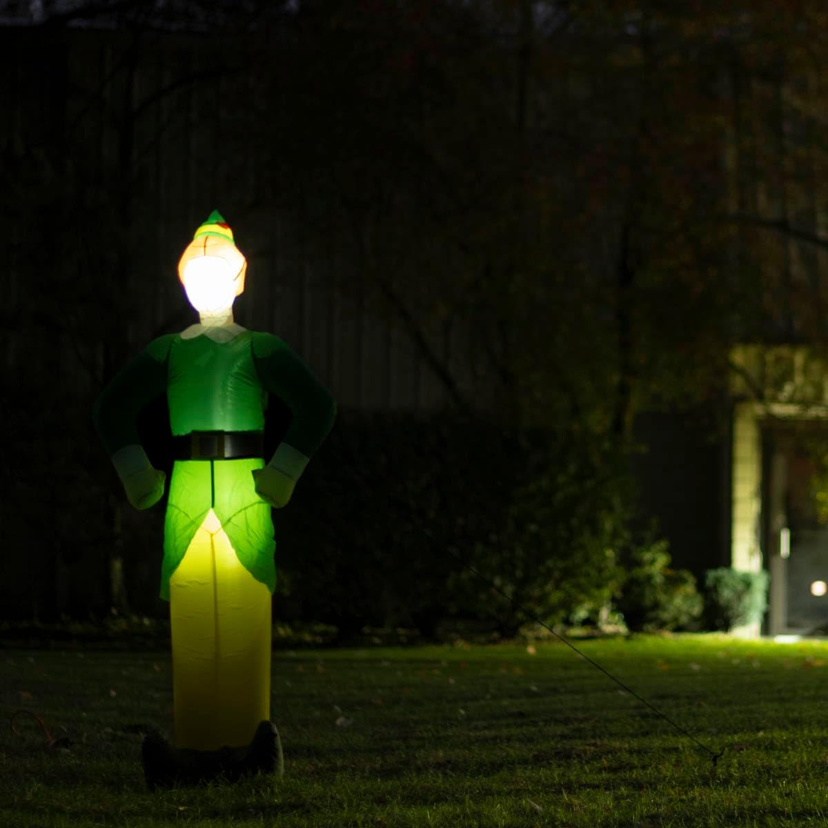 Buddy The Elf Indoor/Outdoor Xmas Light Up Inflated Yard Holiday Decoration by TVStoreOnline