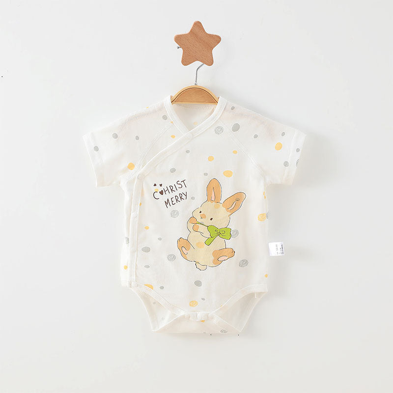 Simple Cartoon Print Summer Baby Rompers Girls Clothing by Baby Joy