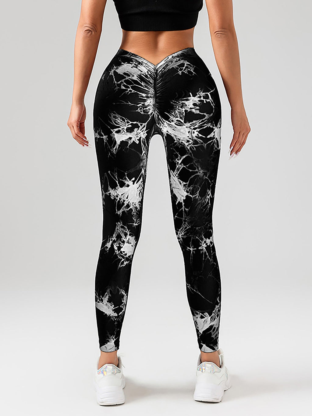 Tie-Dye Slimming Yoga Leggings – Butt Lifting Women's Yoga Pants by FitiqueFit