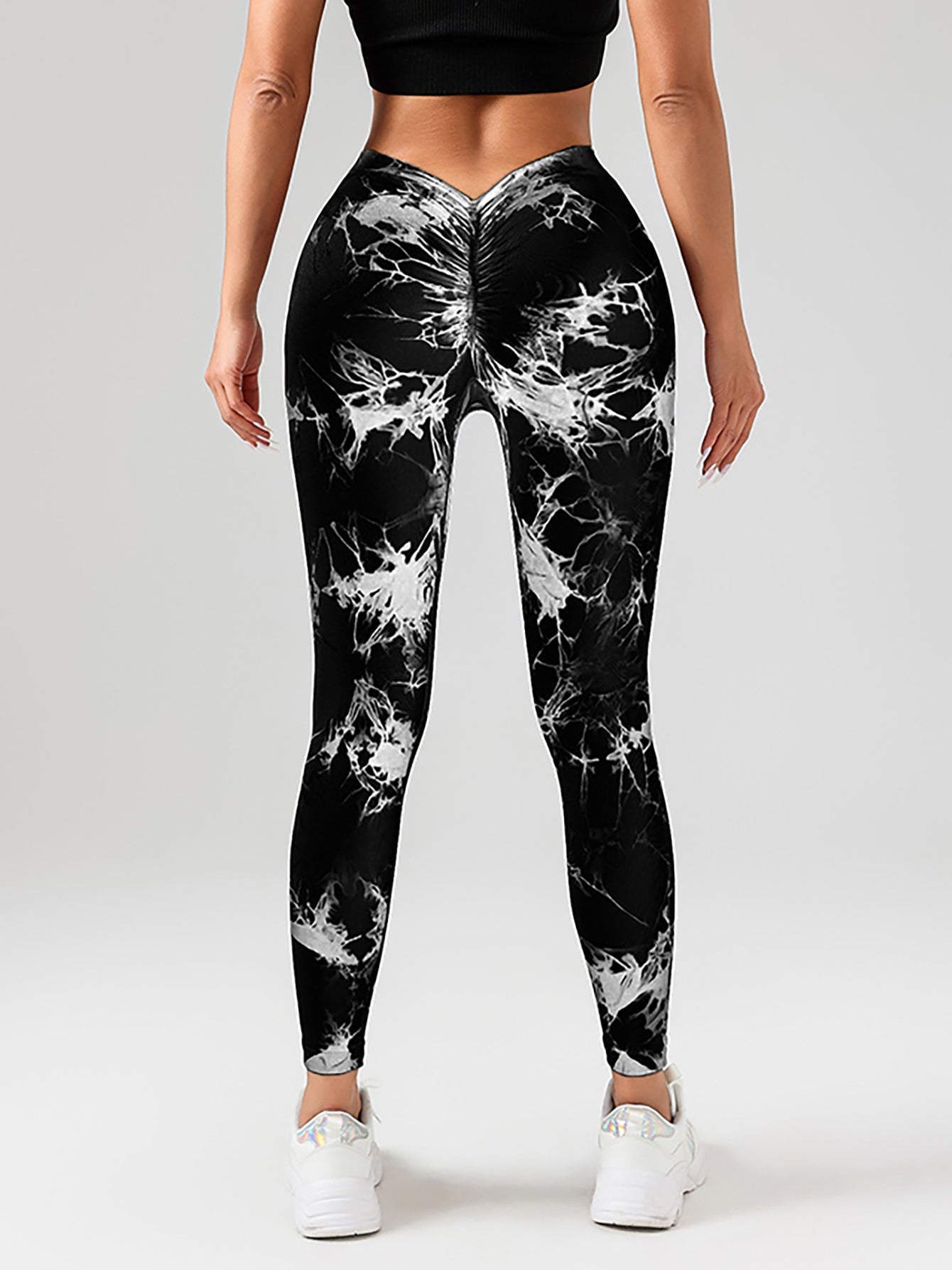 Tie-Dye Slimming Yoga Leggings – Butt Lifting Women's Yoga Pants by FitiqueFit