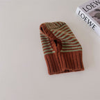 Childrens Contrast-Color Striped Knitted Hat by Baby Joy