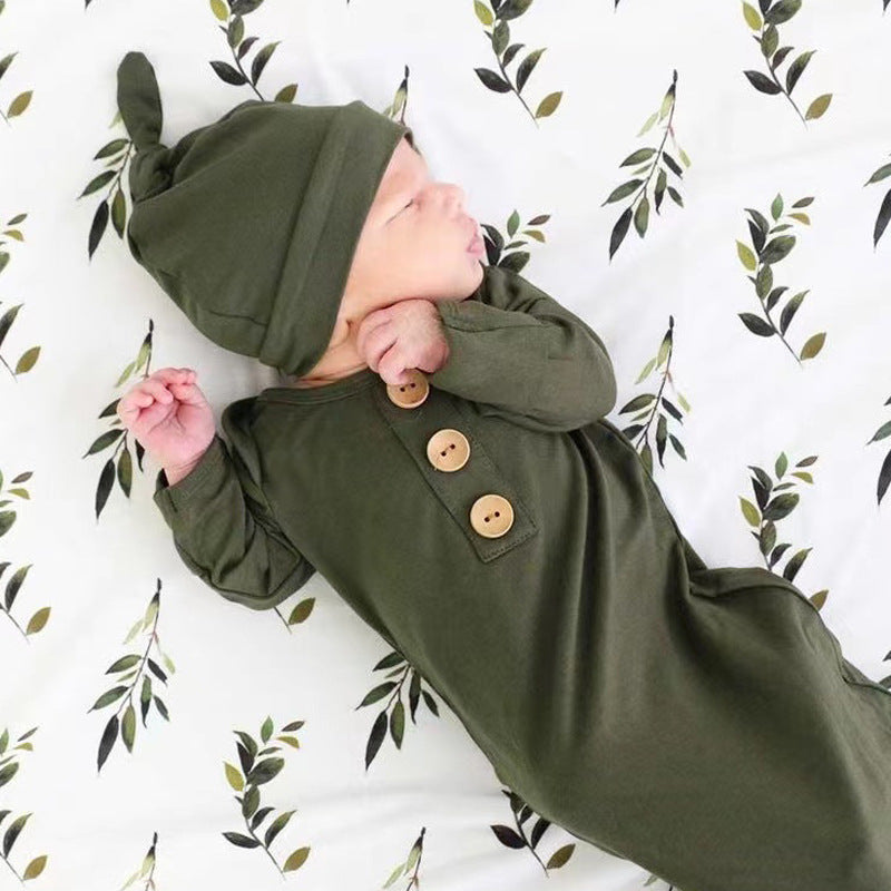 Bamboo Fiber Knotted Baby Bodysuit by Baby Joy